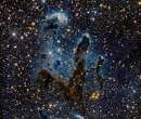 Hubble telescope's iconic 'Pillars of Creation' view in infrared