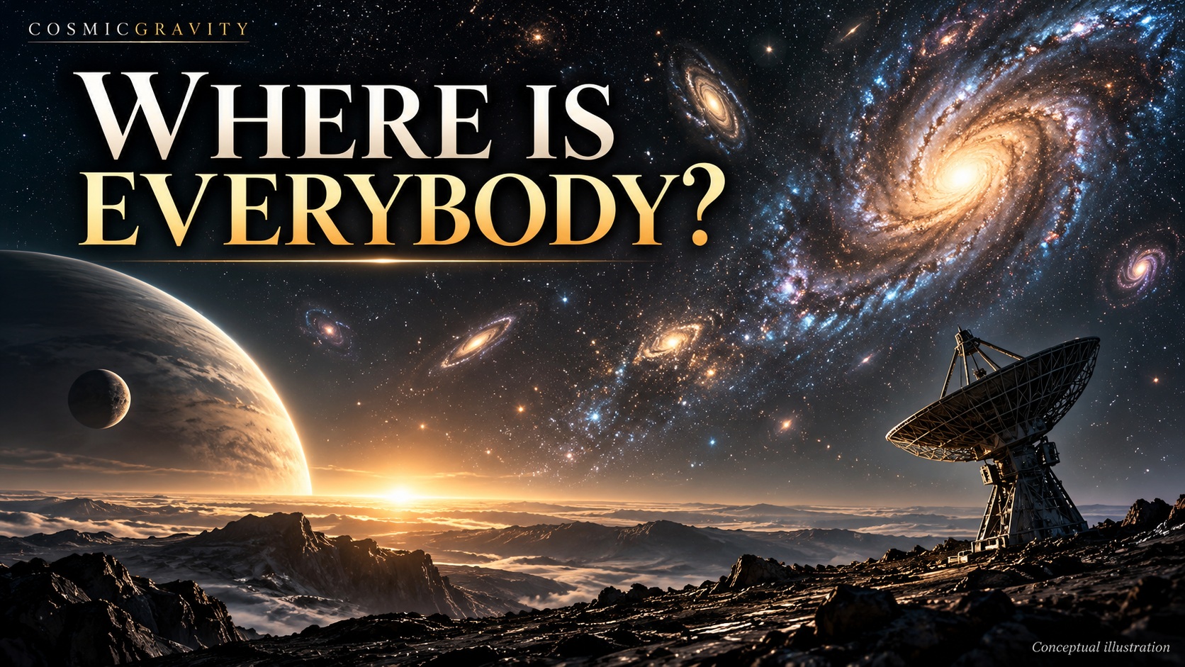 Magazine illustration for The Fermi Paradox Explained: 15 Serious Answers to “Where Is Everybody?”