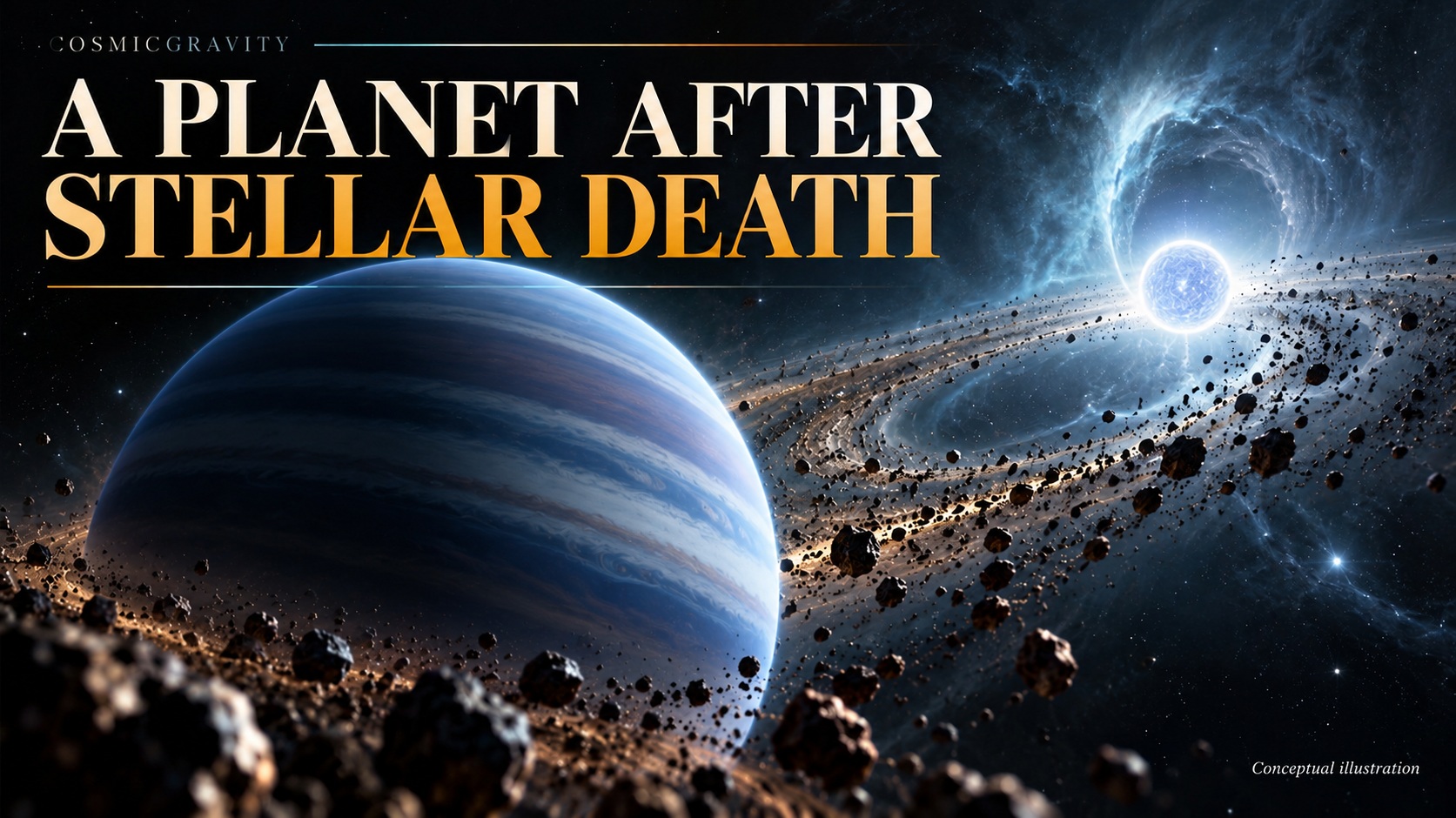 Magazine illustration for The Planet That Survived the Death of Its Star