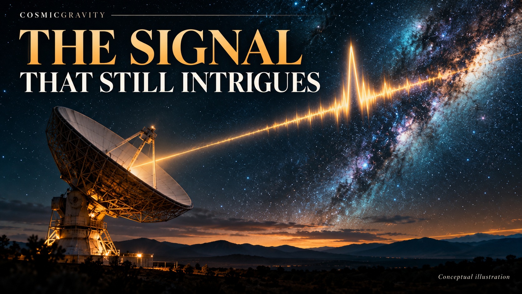 Magazine illustration for The Wow! Signal: Our Best Candidate for an Alien Message?