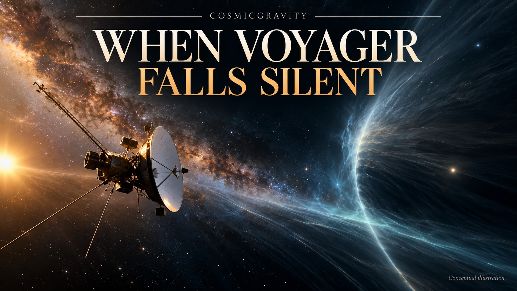 Magazine illustration for When Voyager Falls Silent: Humanity's First Interstellar Ghost Ships