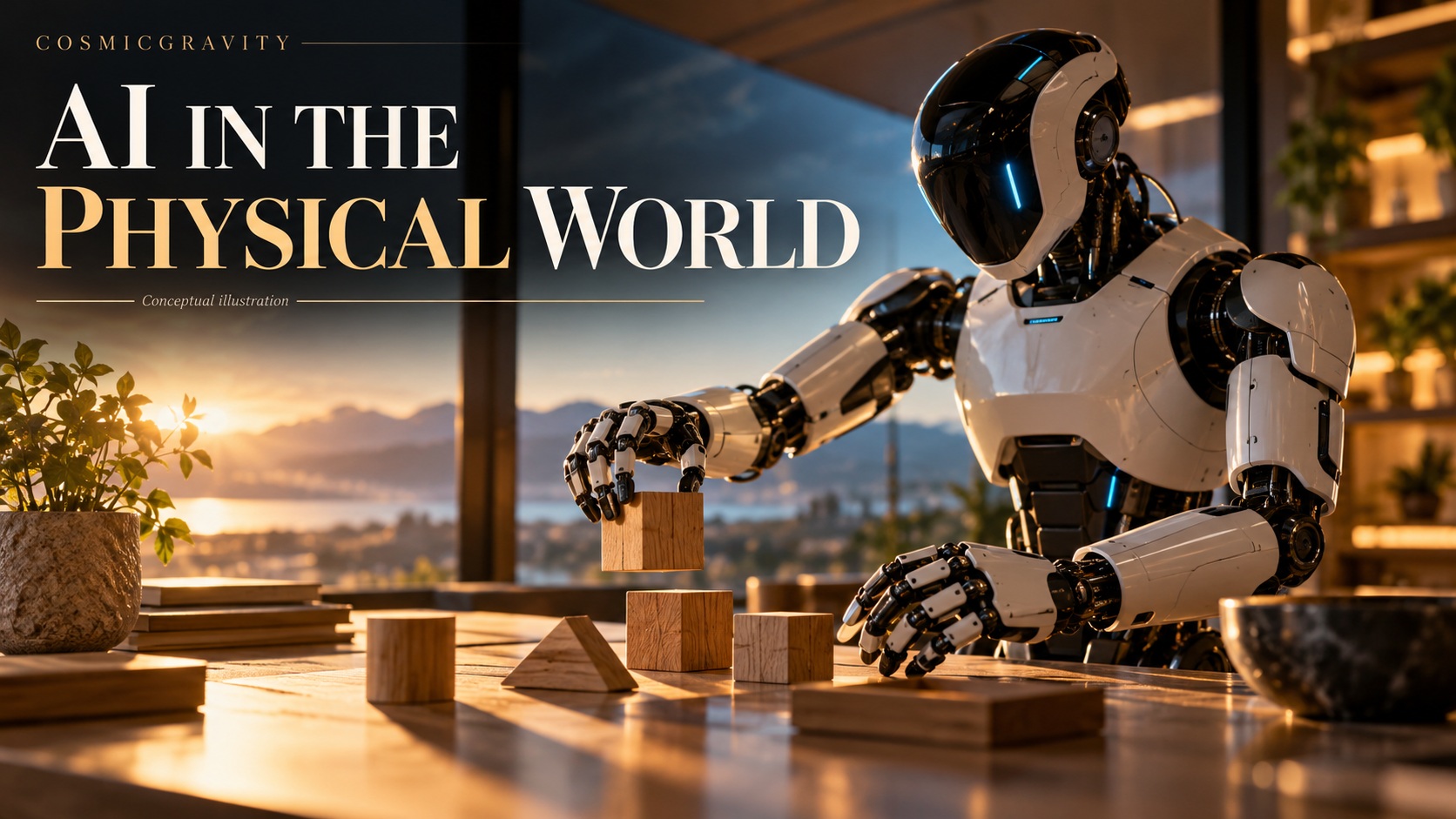 Magazine illustration for Gemini Robotics-ER 1.6: When AI Starts Reading the Physical World