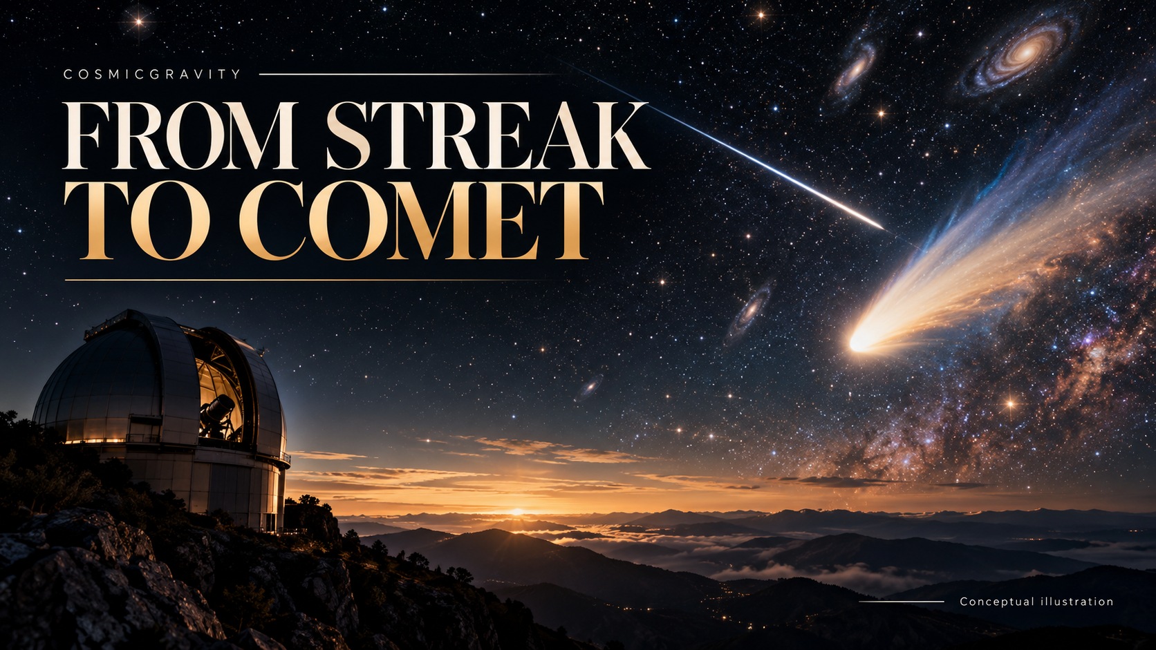 Magazine illustration for Euclid Was Mapping Galaxies. Then a New Comet Crossed Its View.
