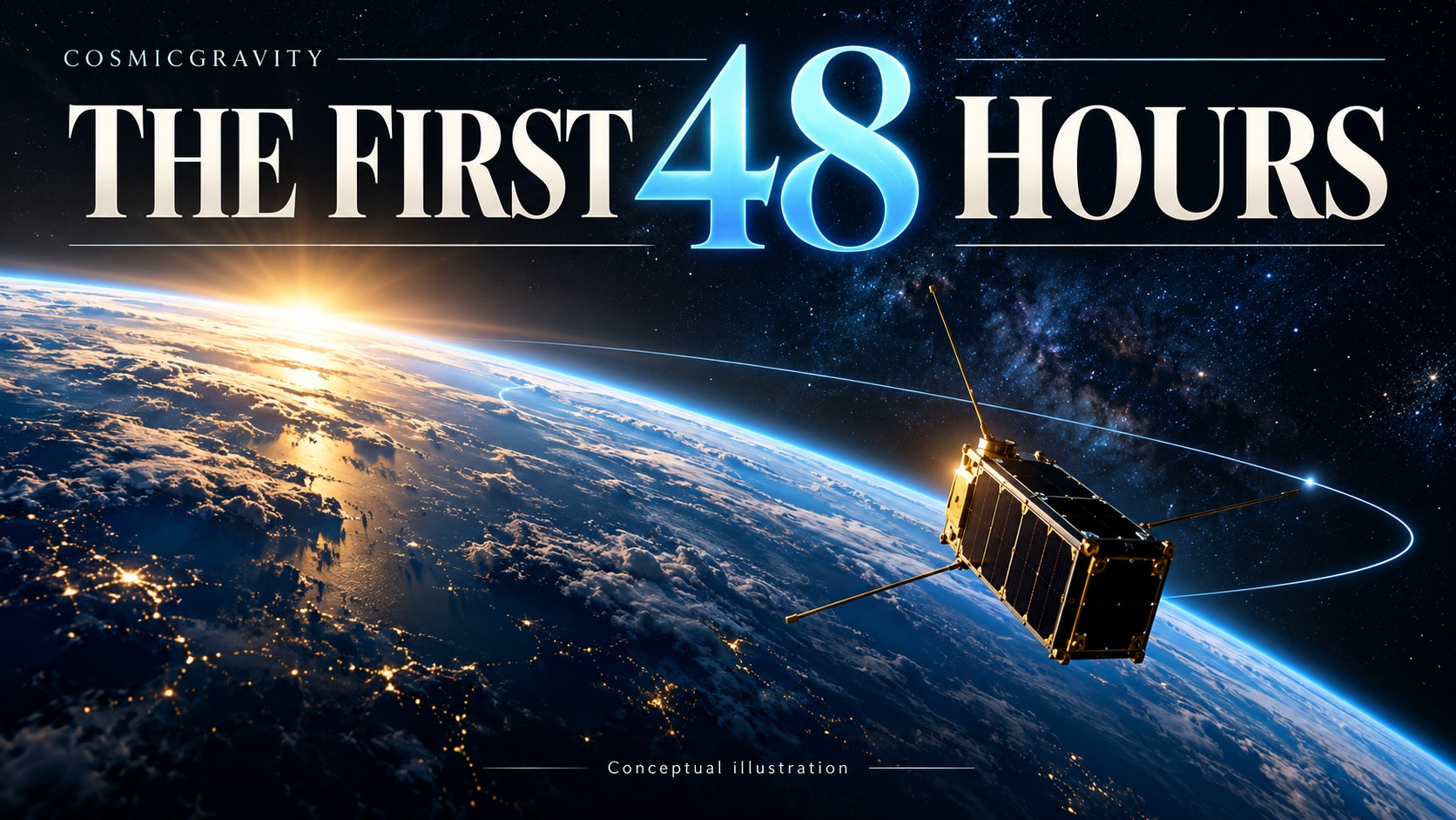 Magazine illustration for GOMX-5 Puts a Small Satellite’s First 48 Hours in the Spotlight