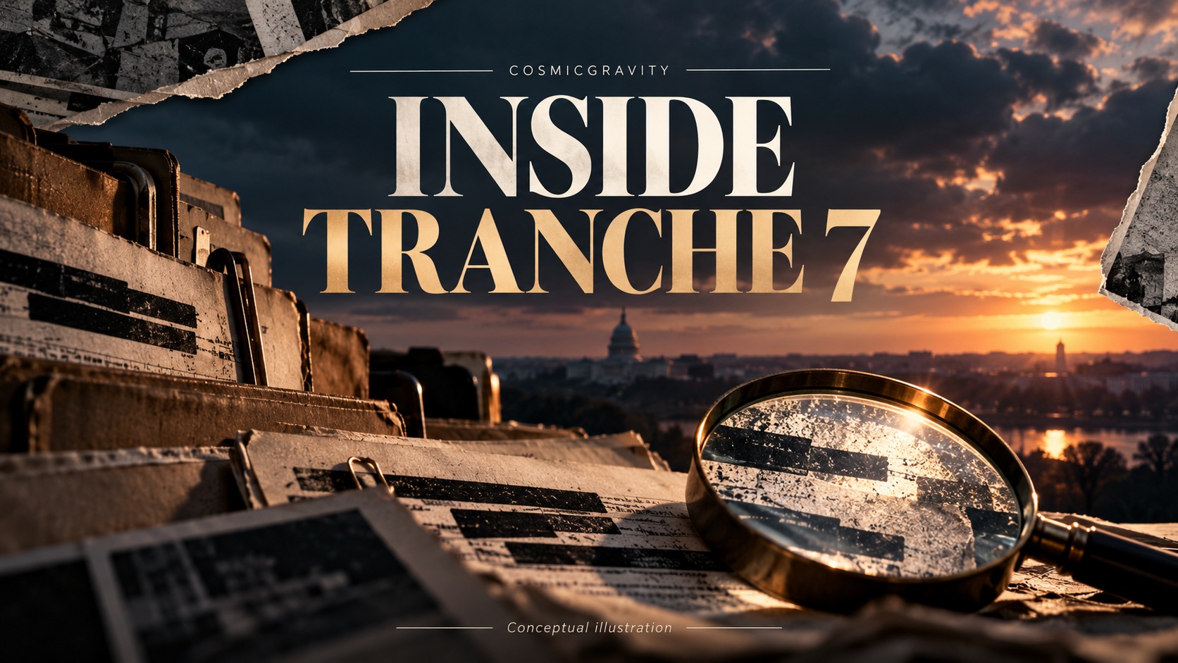 Magazine illustration for UFO Files Tranche 7: New Records, a Triangle Report and Open Questions